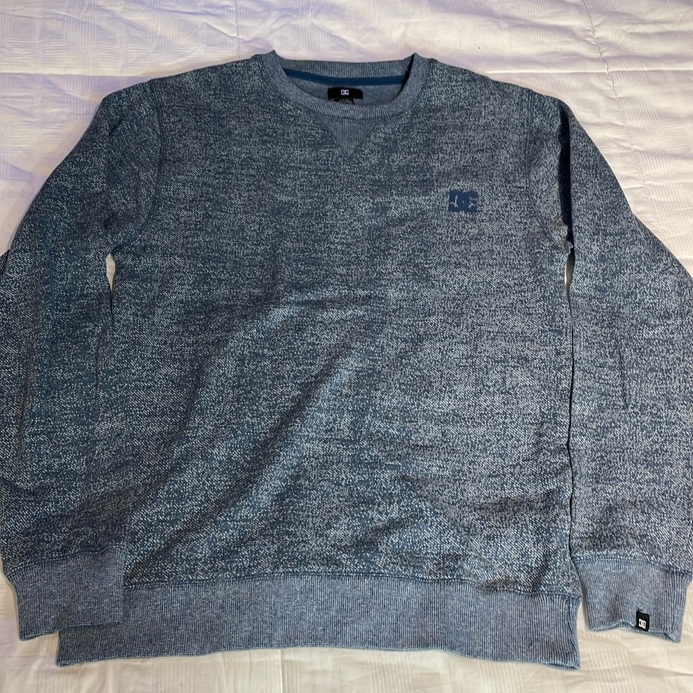 DC Shoes Mens Blue Crewneck Sweater Size Small
